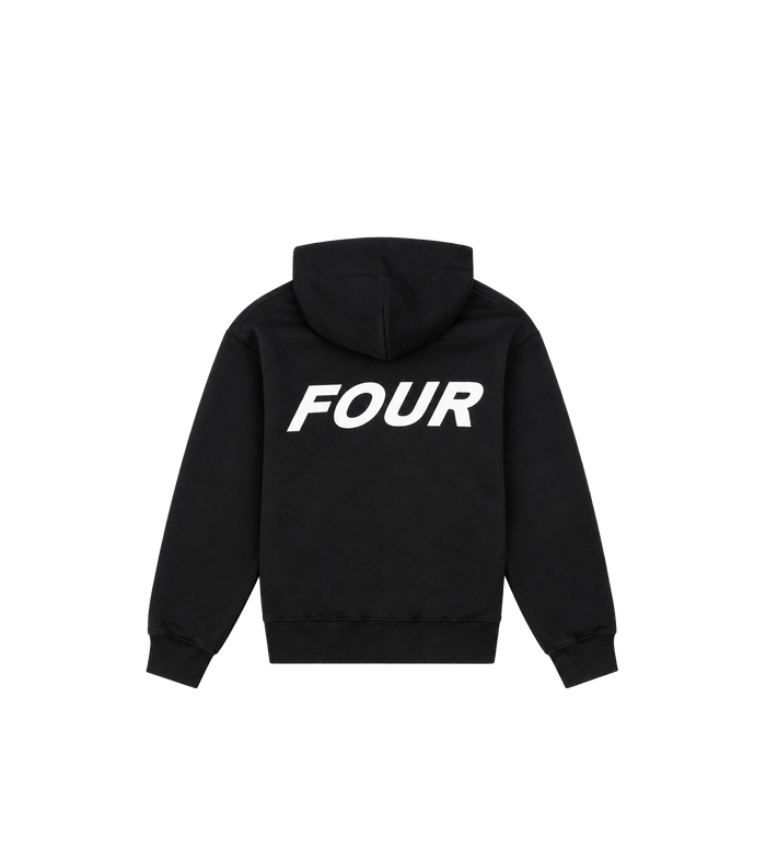 Reconstructed Circles Zip Up Hoodie Zwart