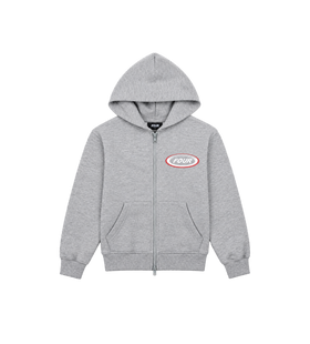 Reconstructed Circles Zip Up Hoodie Grijs Melange