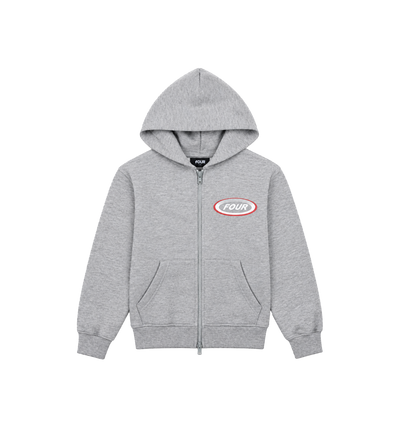 Reconstructed Circles Zip Up Hoodie Grijs Melange