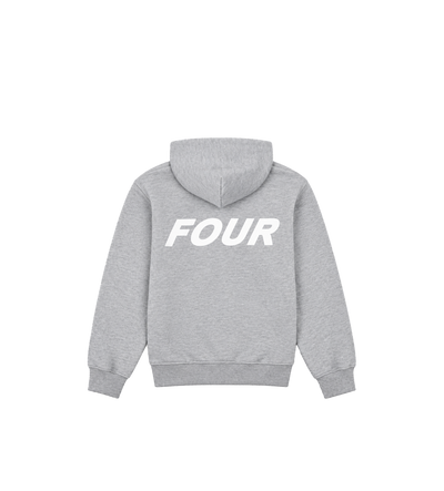 Reconstructed Circles Zip Up Hoodie Grijs Melange