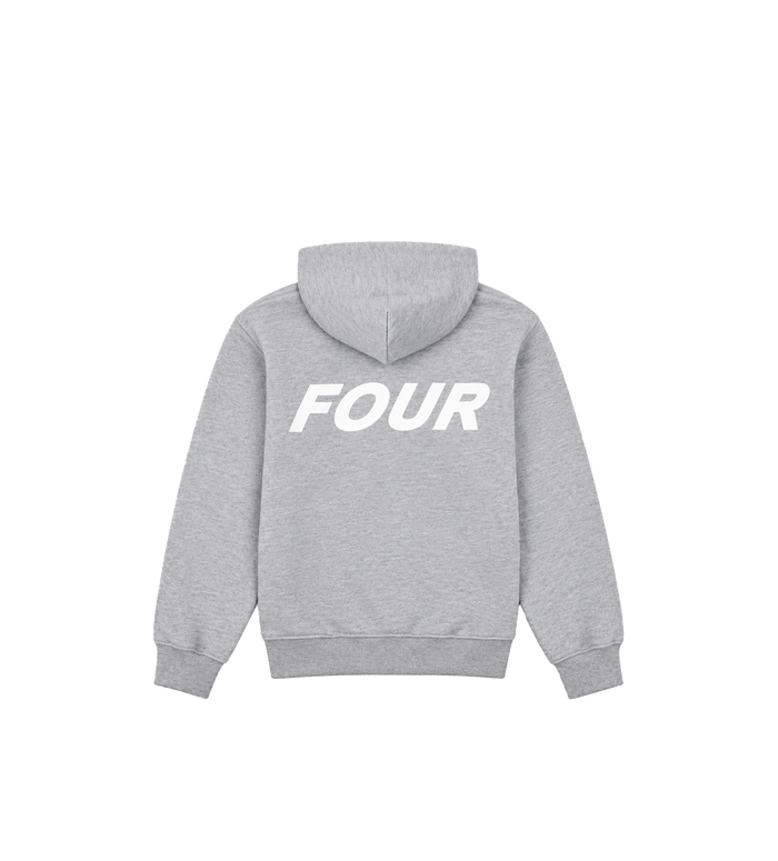 Reconstructed Circles Zip Up Hoodie Grijs Melange