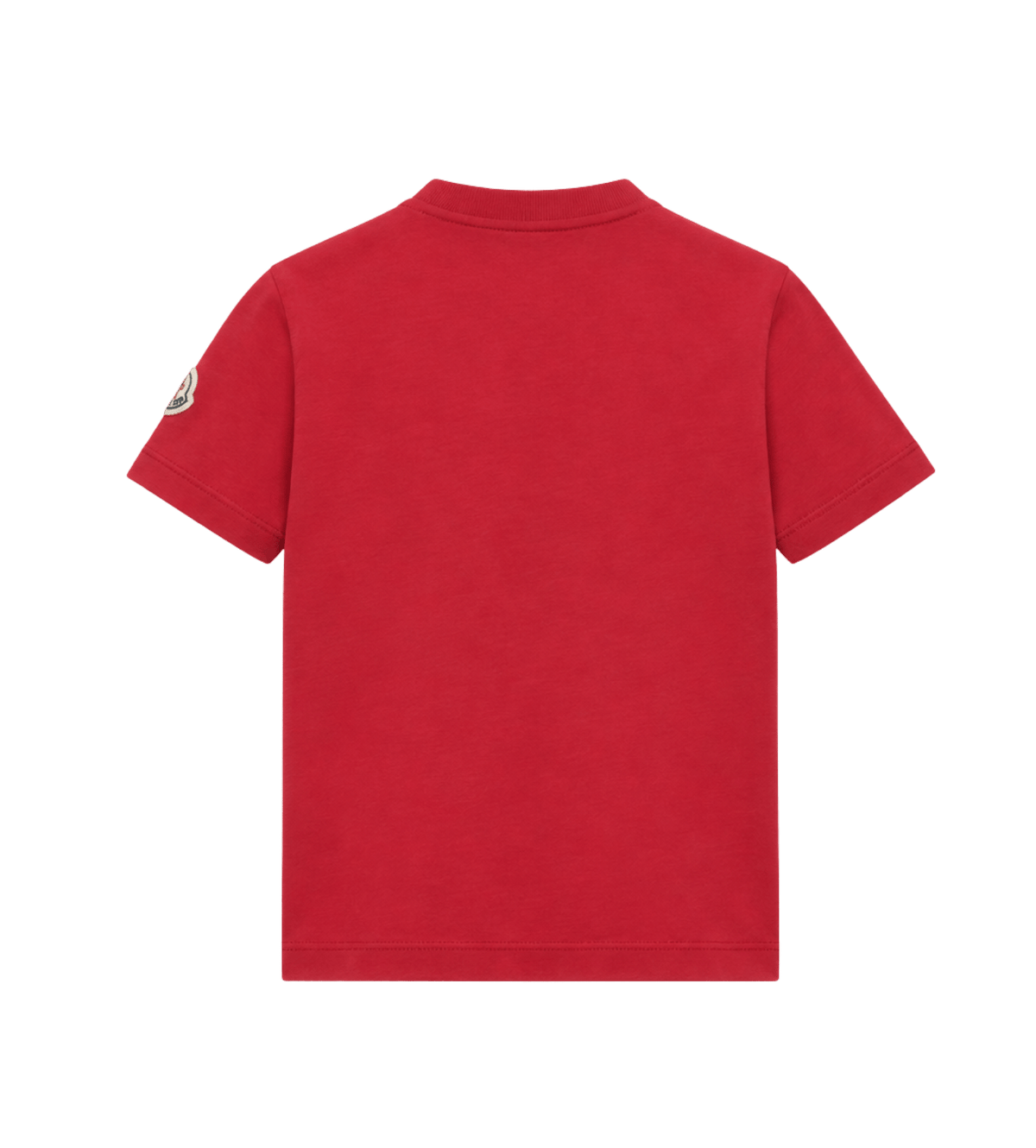 Kids bedrukt katoenen jersey T-shirt rood