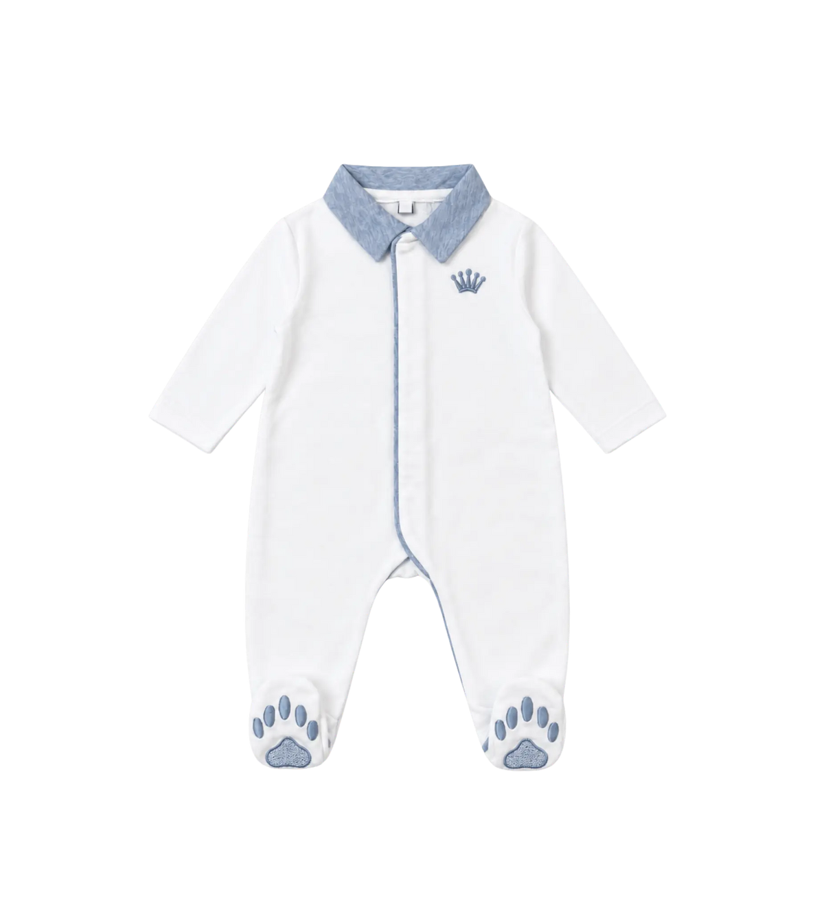 Baby rompertje teddy in wit