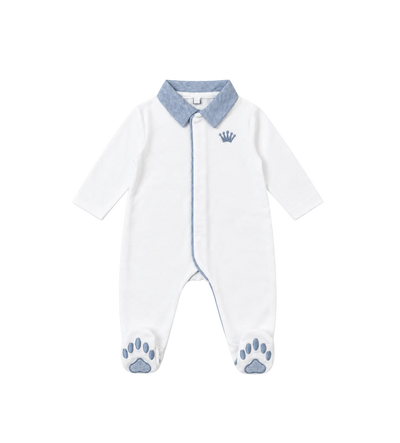 Baby rompertje teddy in wit