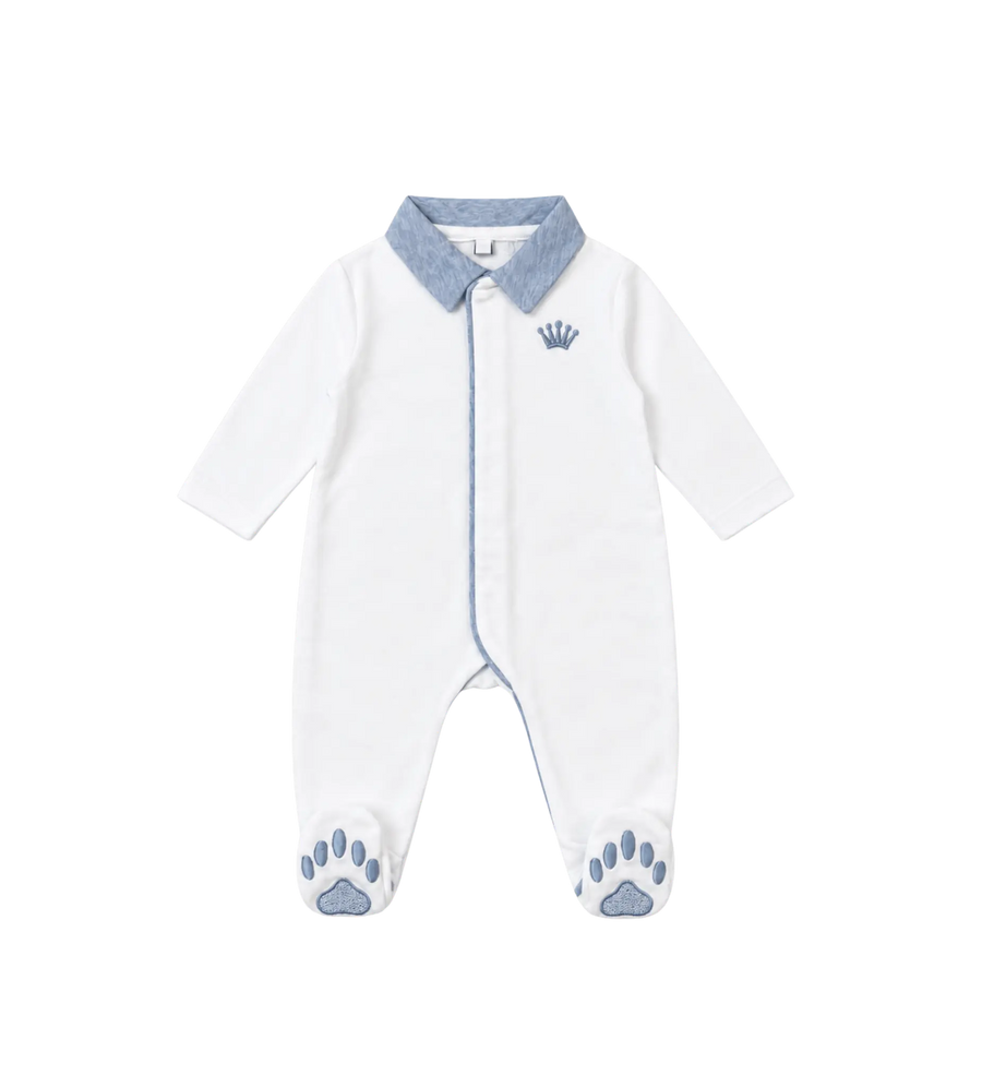 Baby rompertje teddy in wit