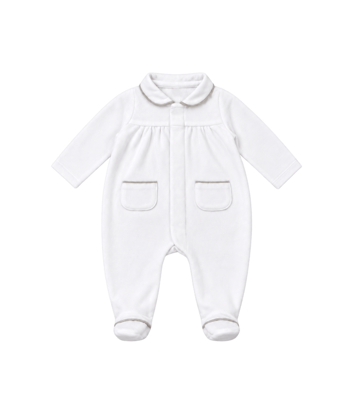 Romper verso hart eco bont wit-beige