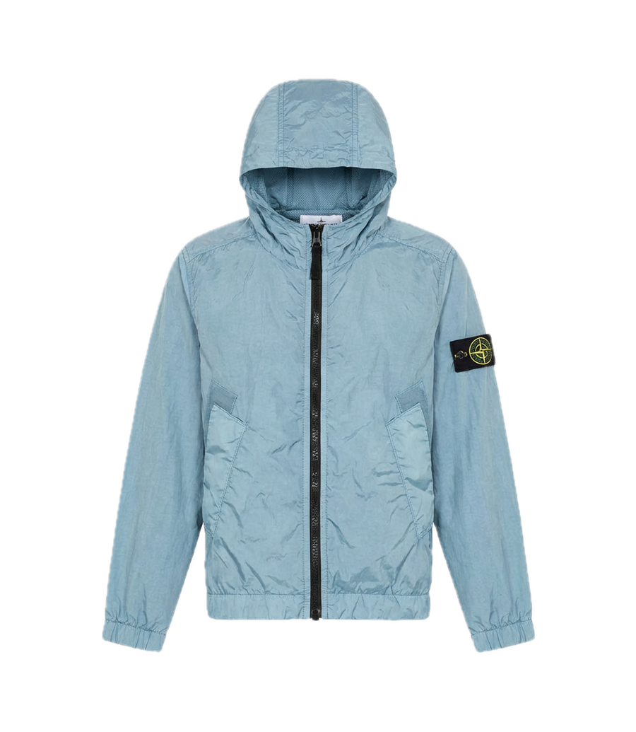 Stone Island Short Parka in Powder Blue