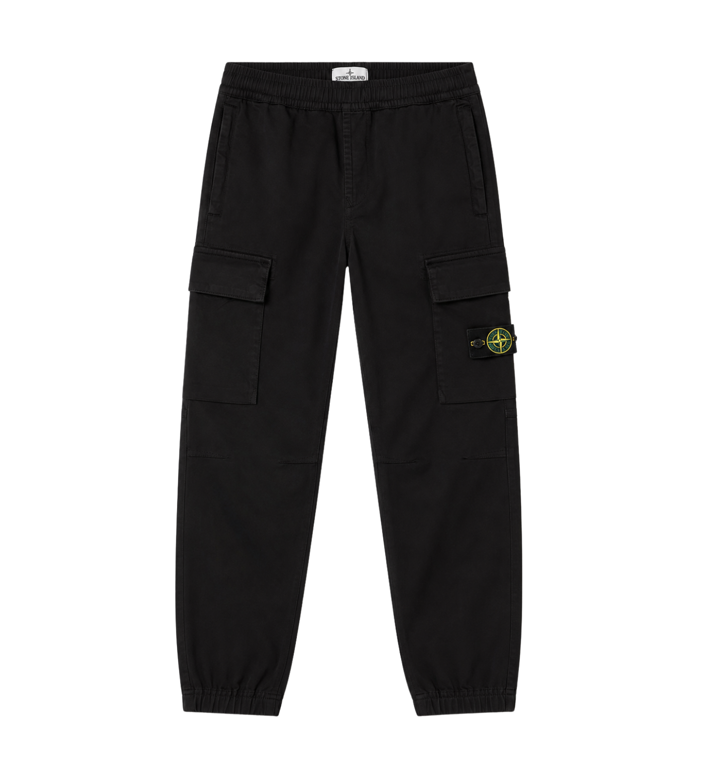 Kids Tapered Cargo Trousers Black