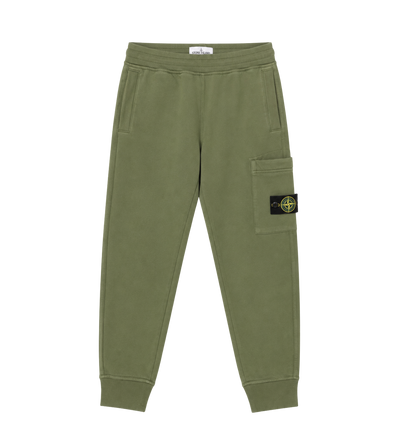Kids Logo Patch Cargo Pants Green