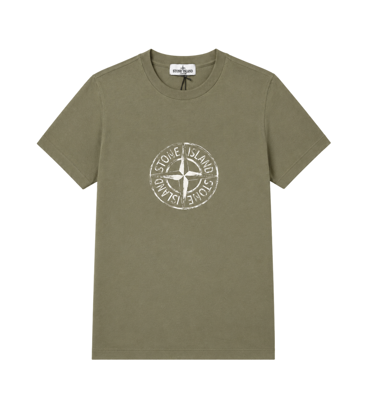 Kids T-shirt met Logoprint Saliegroen