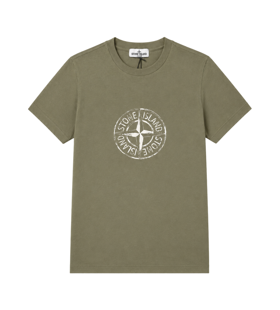 Logo Print T-Shirt Sage Green