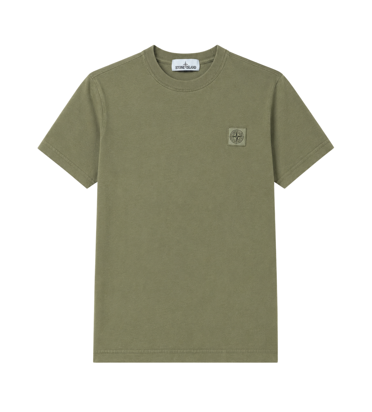 Kids T-shirt met logoprint donkergroen