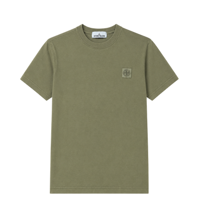 Kids T-shirt met logoprint donkergroen