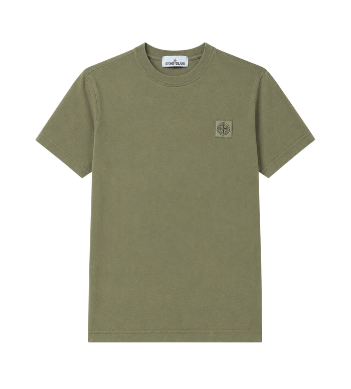 Kids T-shirt met logoprint donkergroen