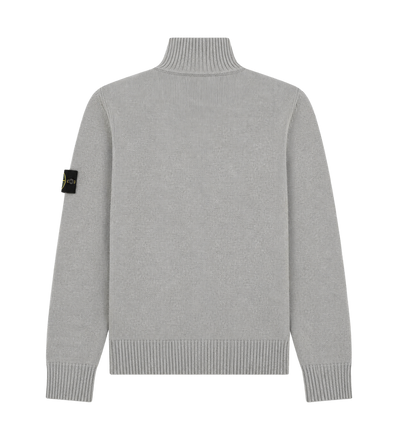 Kids Wool Blend Zip Cardigan Grey