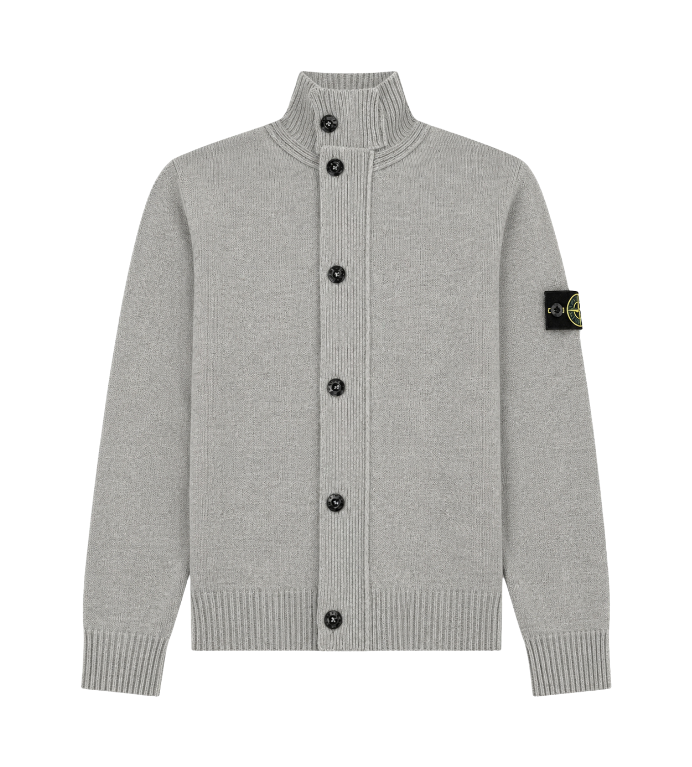 Kids Wool Blend Zip Cardigan Grey
