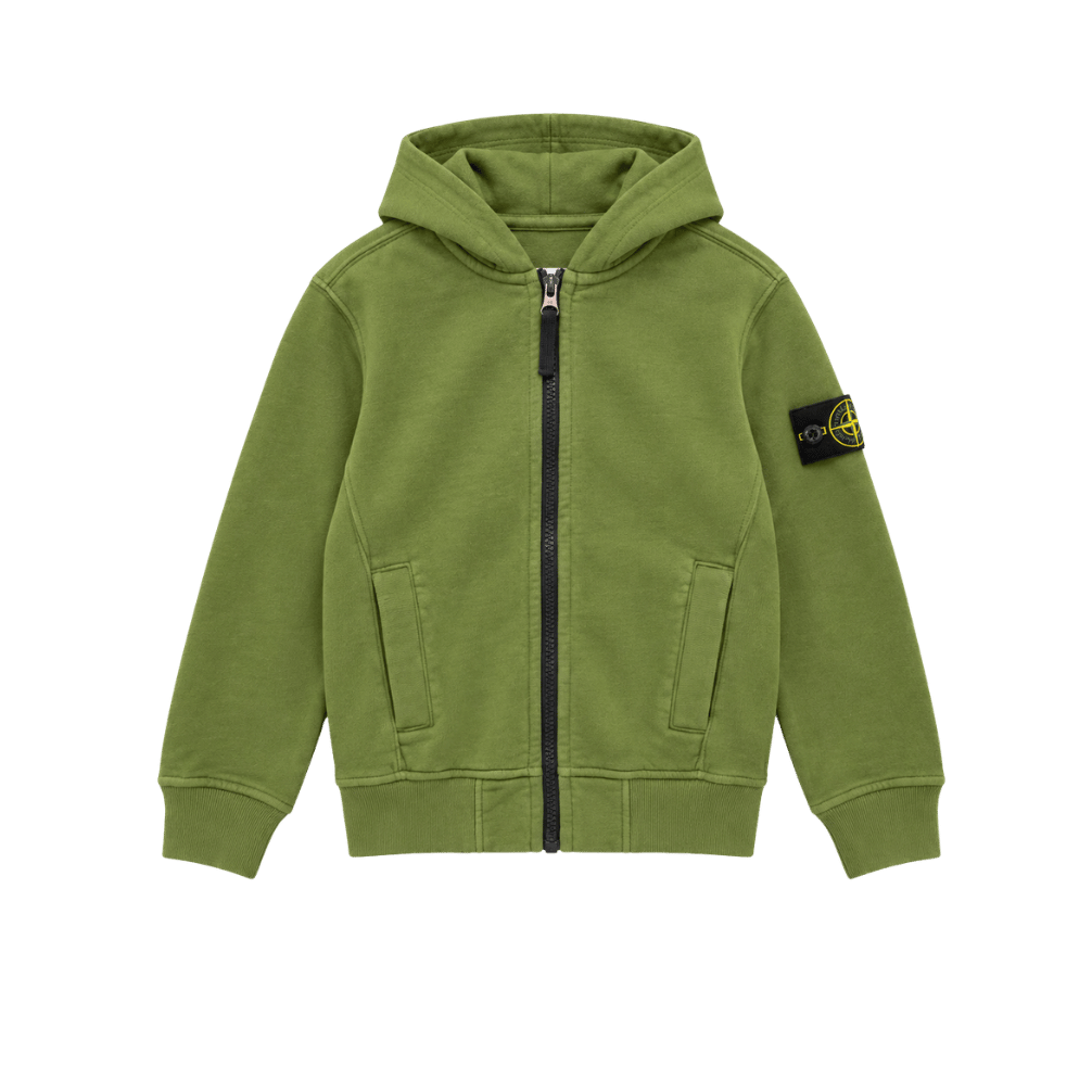 Kids Junior Badge Hoodie Green