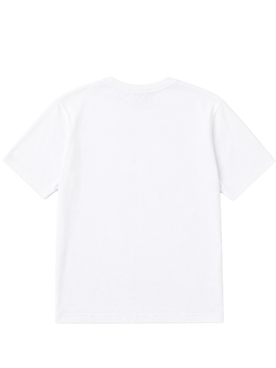 Kids Compass-Patch T-shirt in White