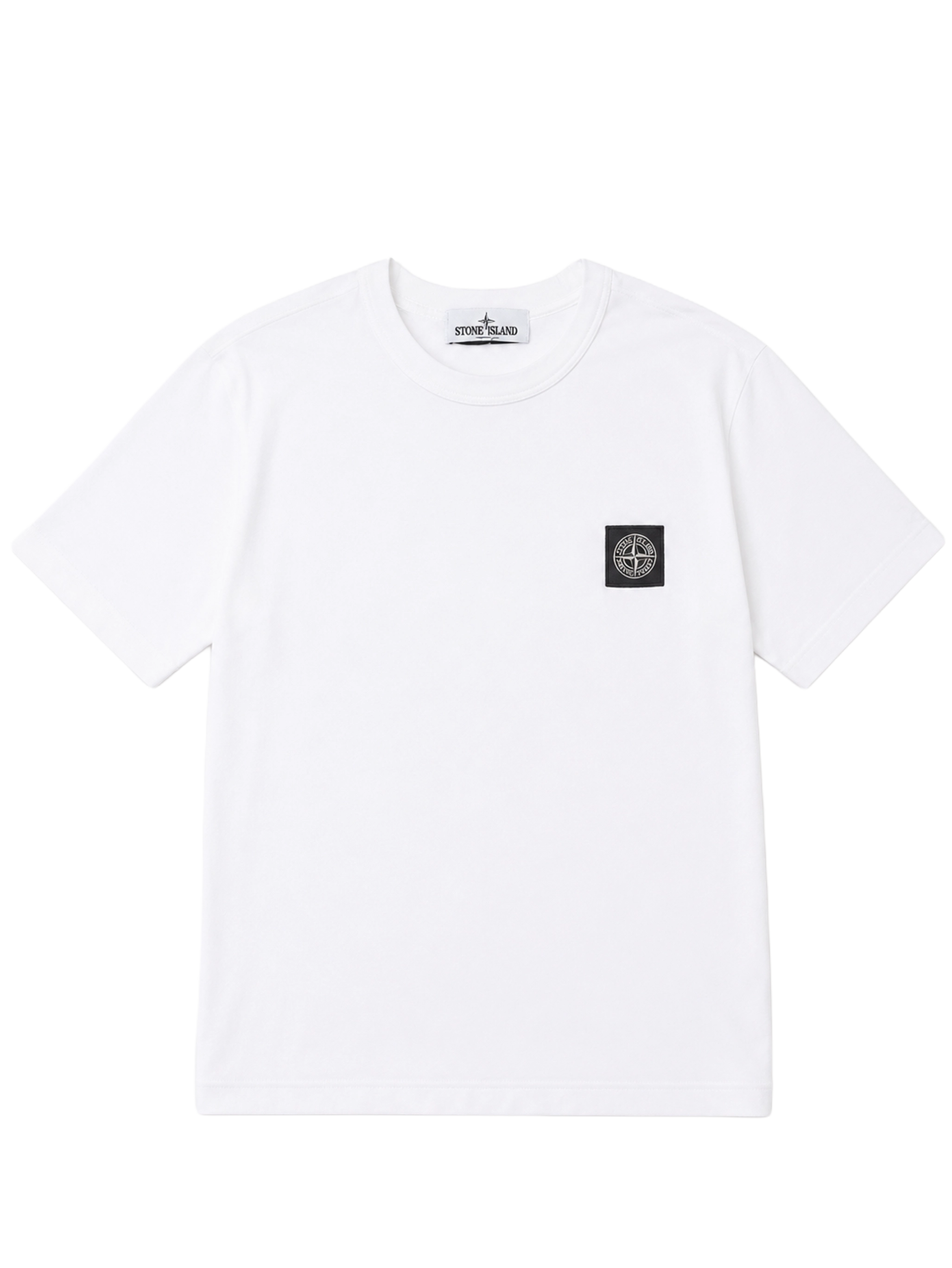 Stone Island Kompas Patch T-shirt Wit