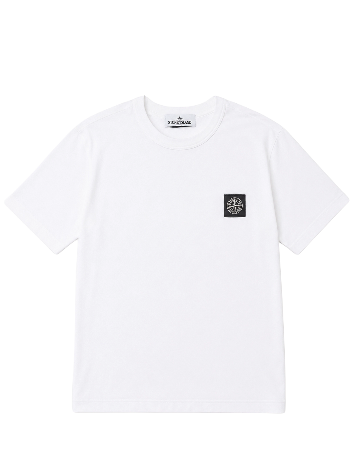 Kids Compass-Patch T-shirt in White