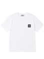 Kids Compass-Patch T-shirt in White