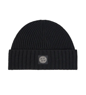 Kids Knitted Beanie Black