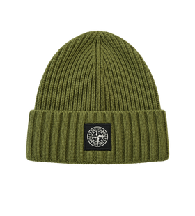 Kids Full Rib RWS Wool Beanie Military Green