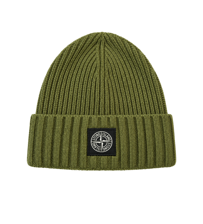 Kids Full Rib RWS Wool Beanie Military Green
