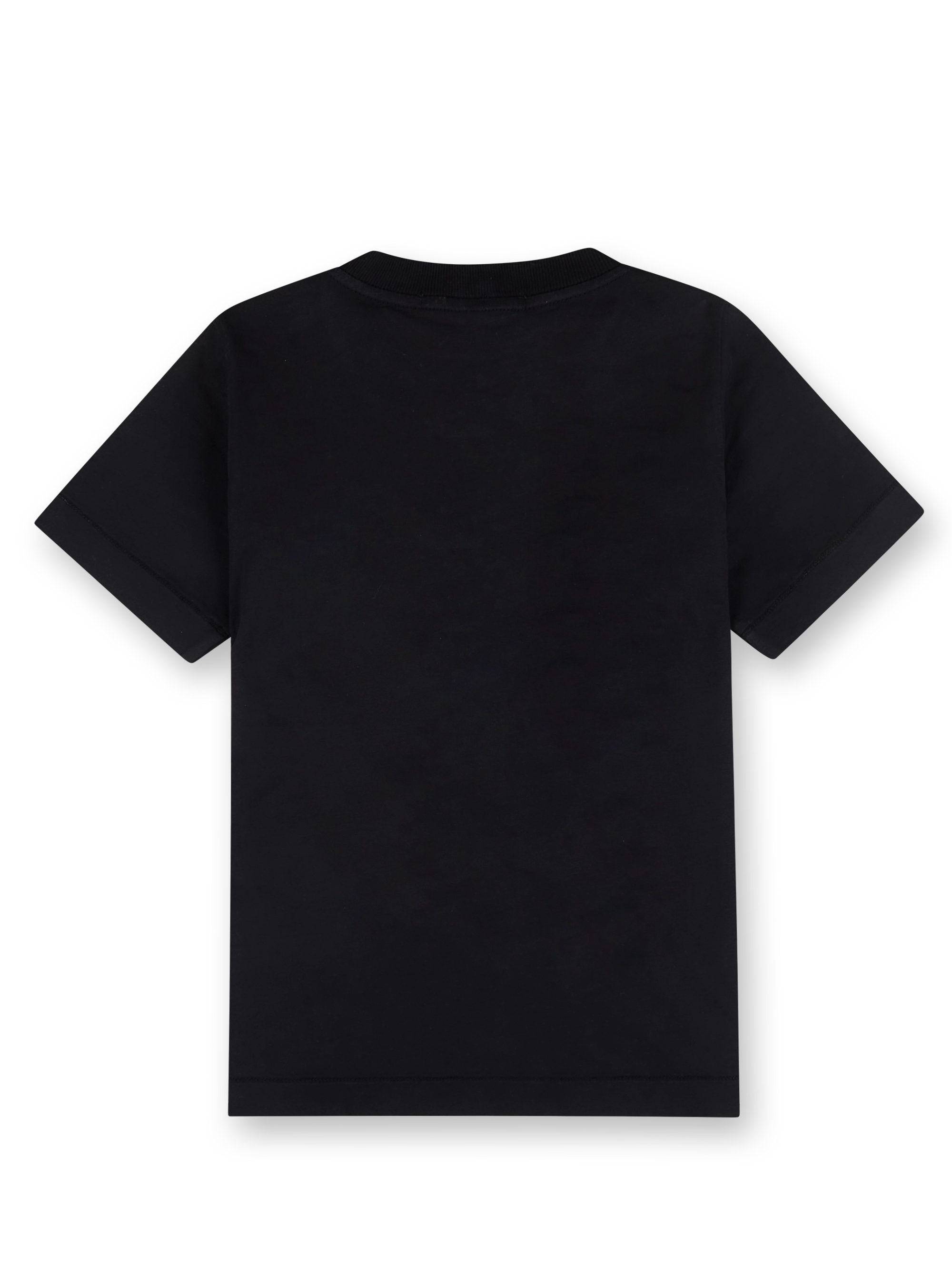 Kids Junior T-shirt met logopatch in zwart