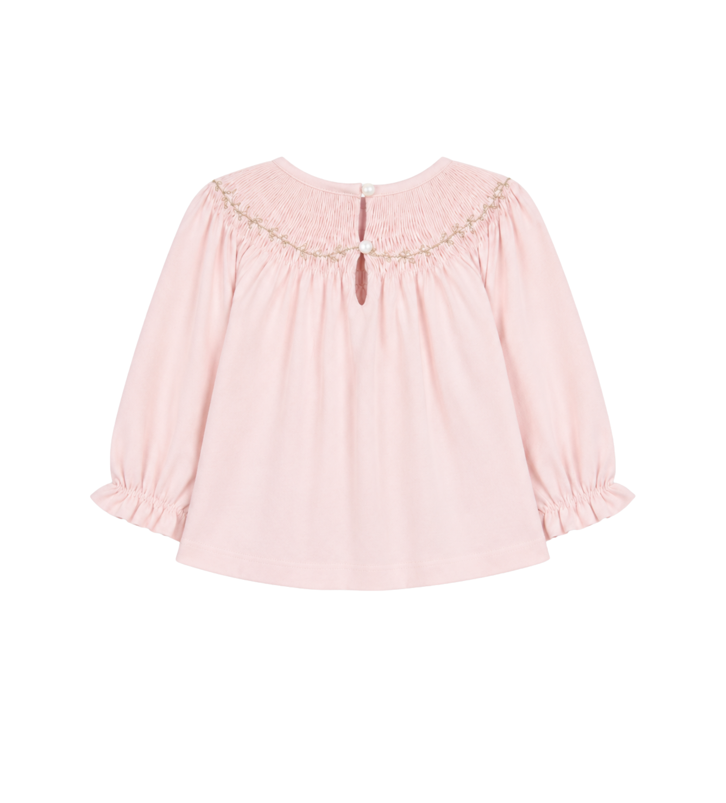Baby Blouse Kraag met Ruches Roze