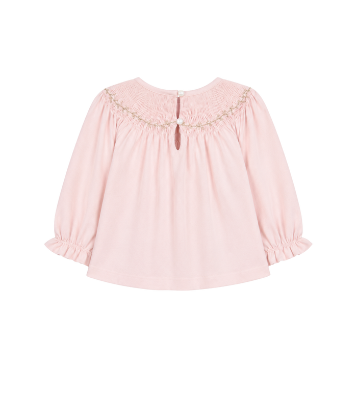 Baby Blouse Kraag met Ruches Roze