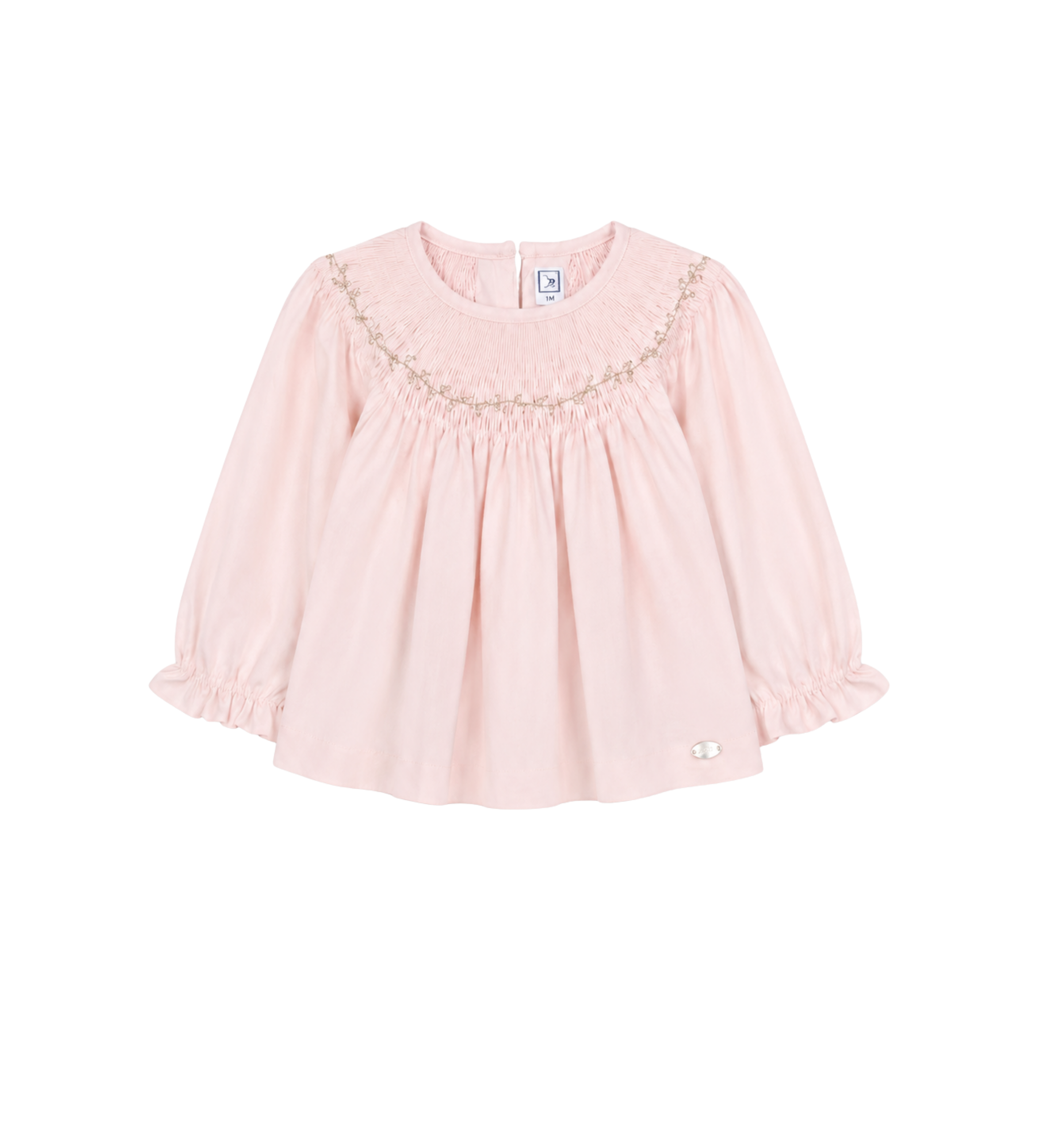 Baby Blouse Kraag met Ruches Roze