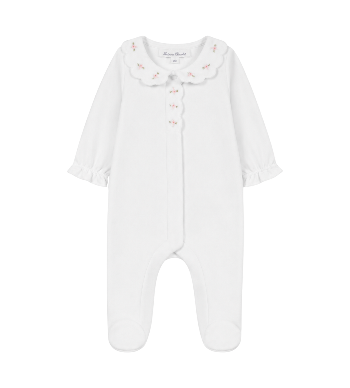 Baby Pyjama White/Pink