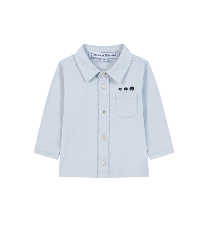 Baby Cotton Shirt Blue