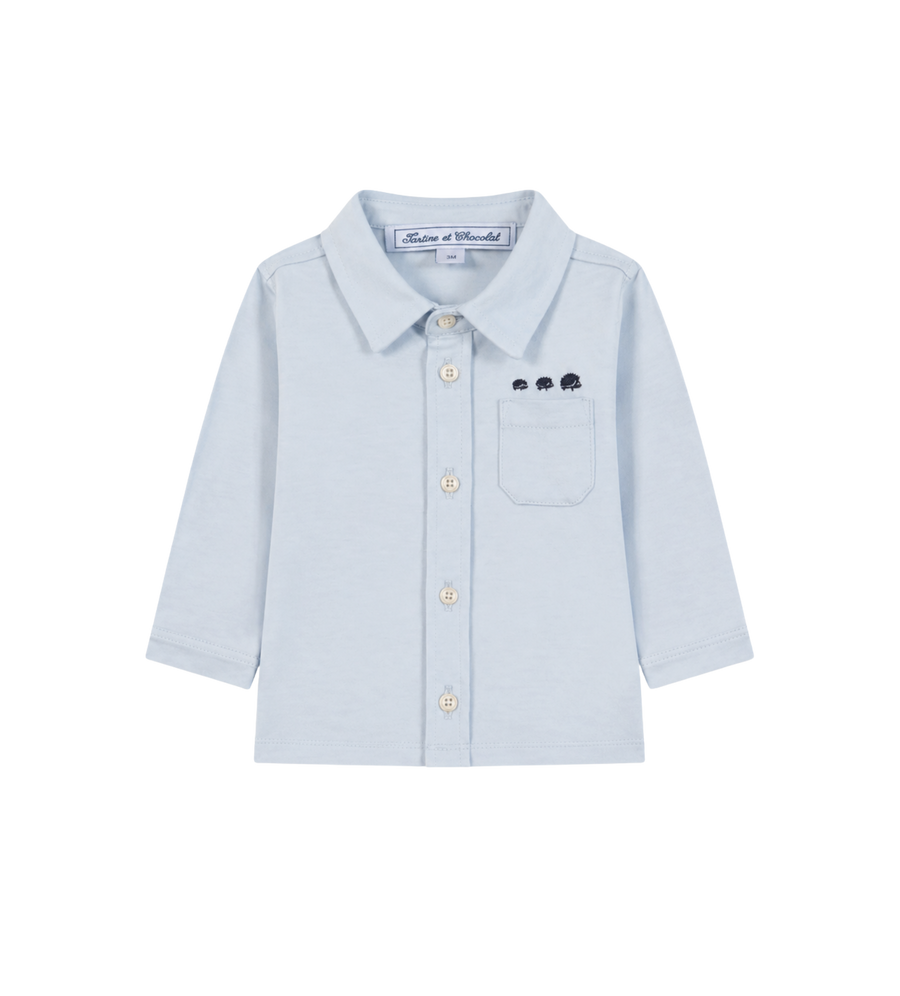 Baby Cotton Shirt Blue