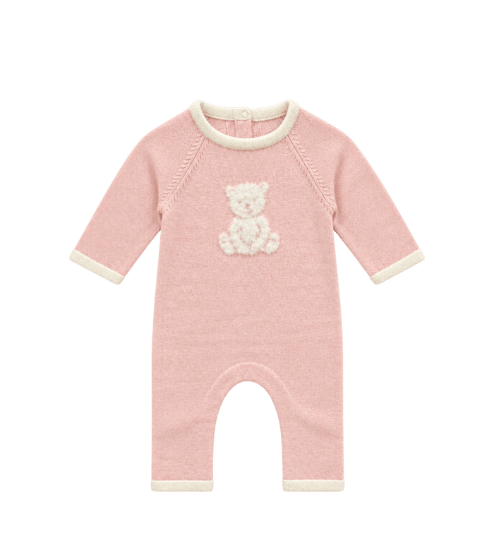 Baby jumpsuit beer roze