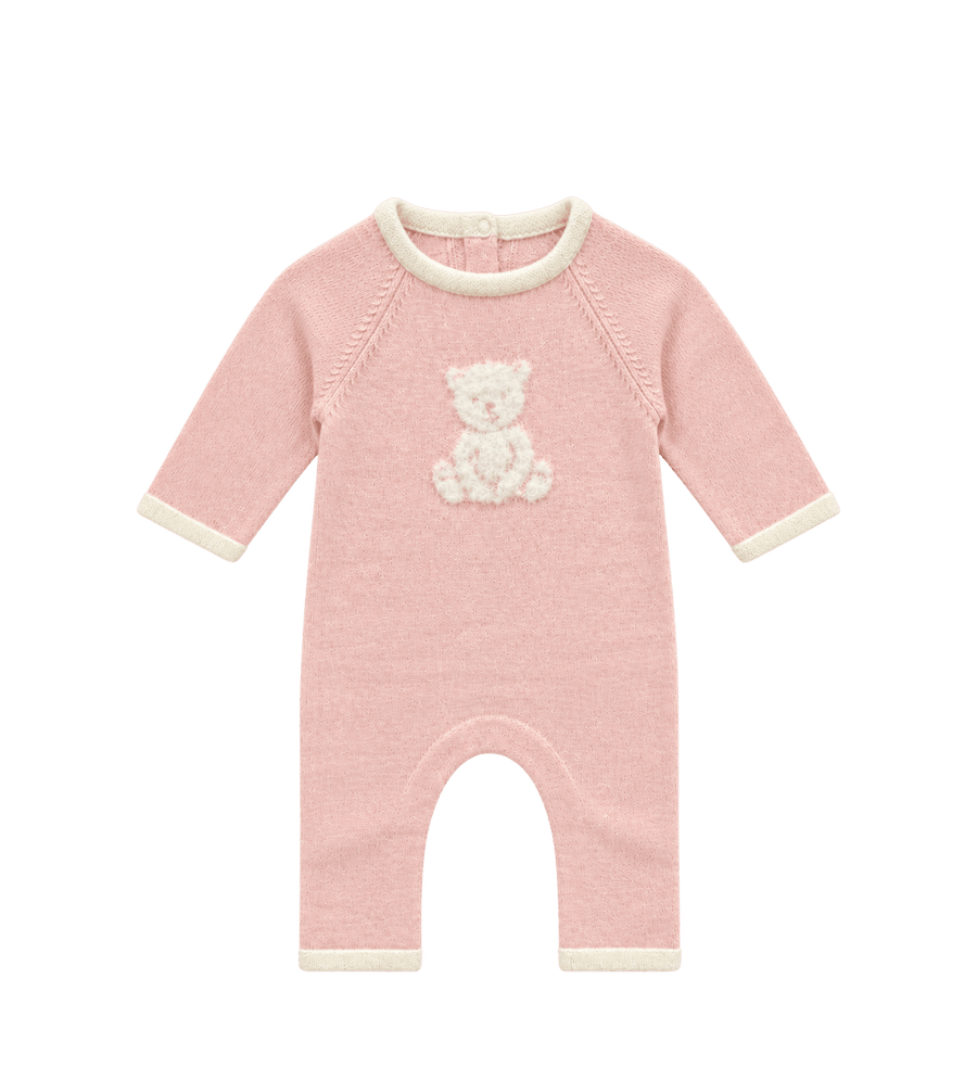 Baby jumpsuit beer roze