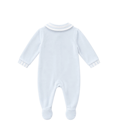 Baby Hemelsblauw gestreepte fluwelen pyjama