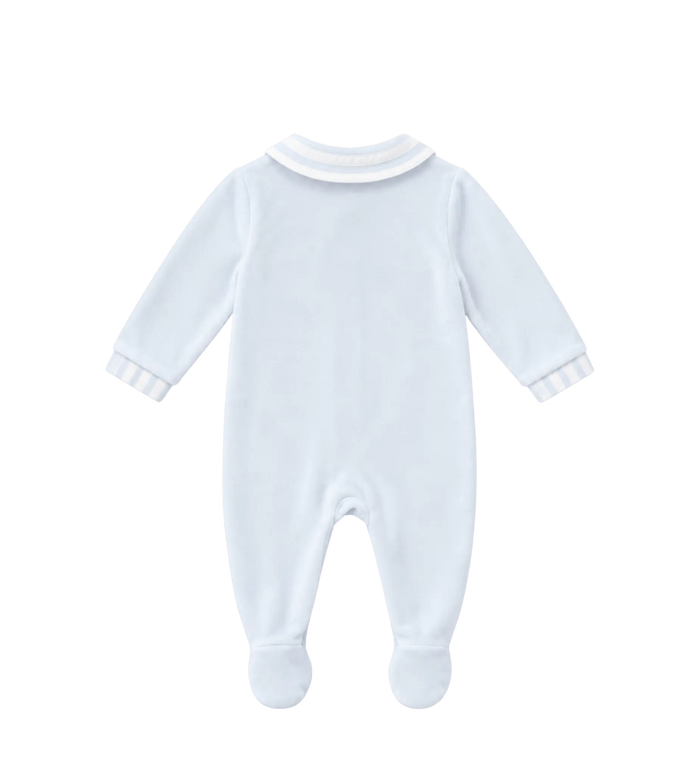Baby Hemelsblauw gestreepte fluwelen pyjama