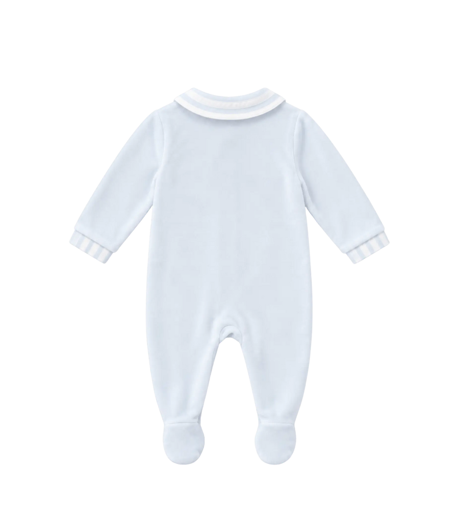 Baby Hemelsblauw gestreepte fluwelen pyjama