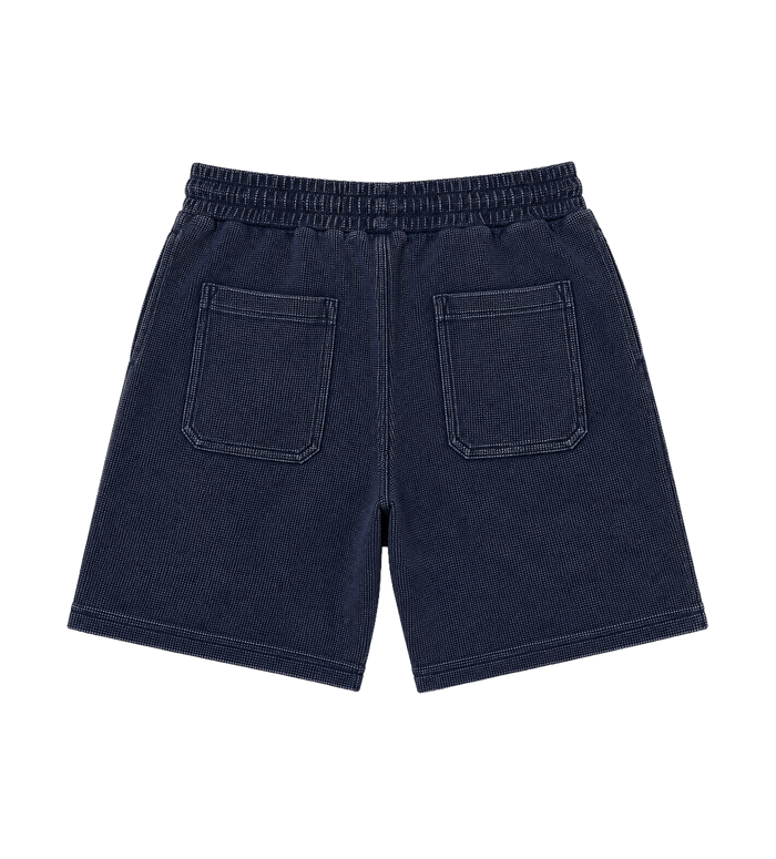 Reconstructed Circles Bowling Short Dark Blue