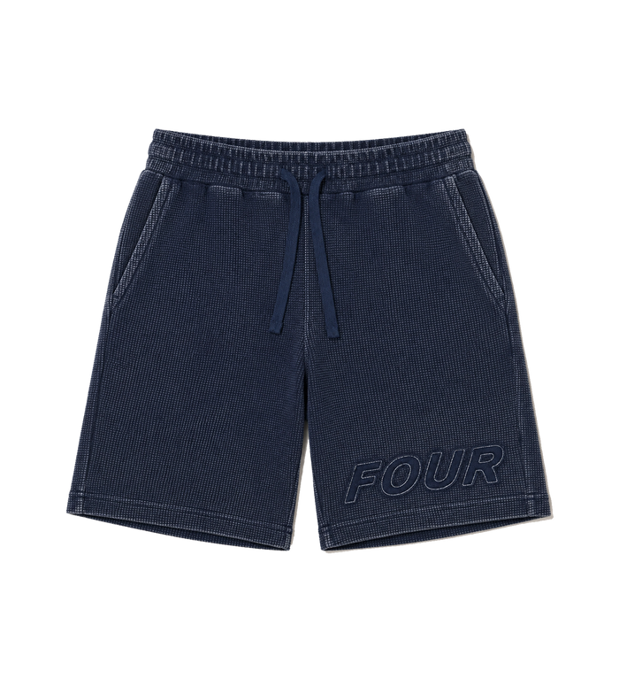 Reconstructed Circles Bowling Short Dark Blue