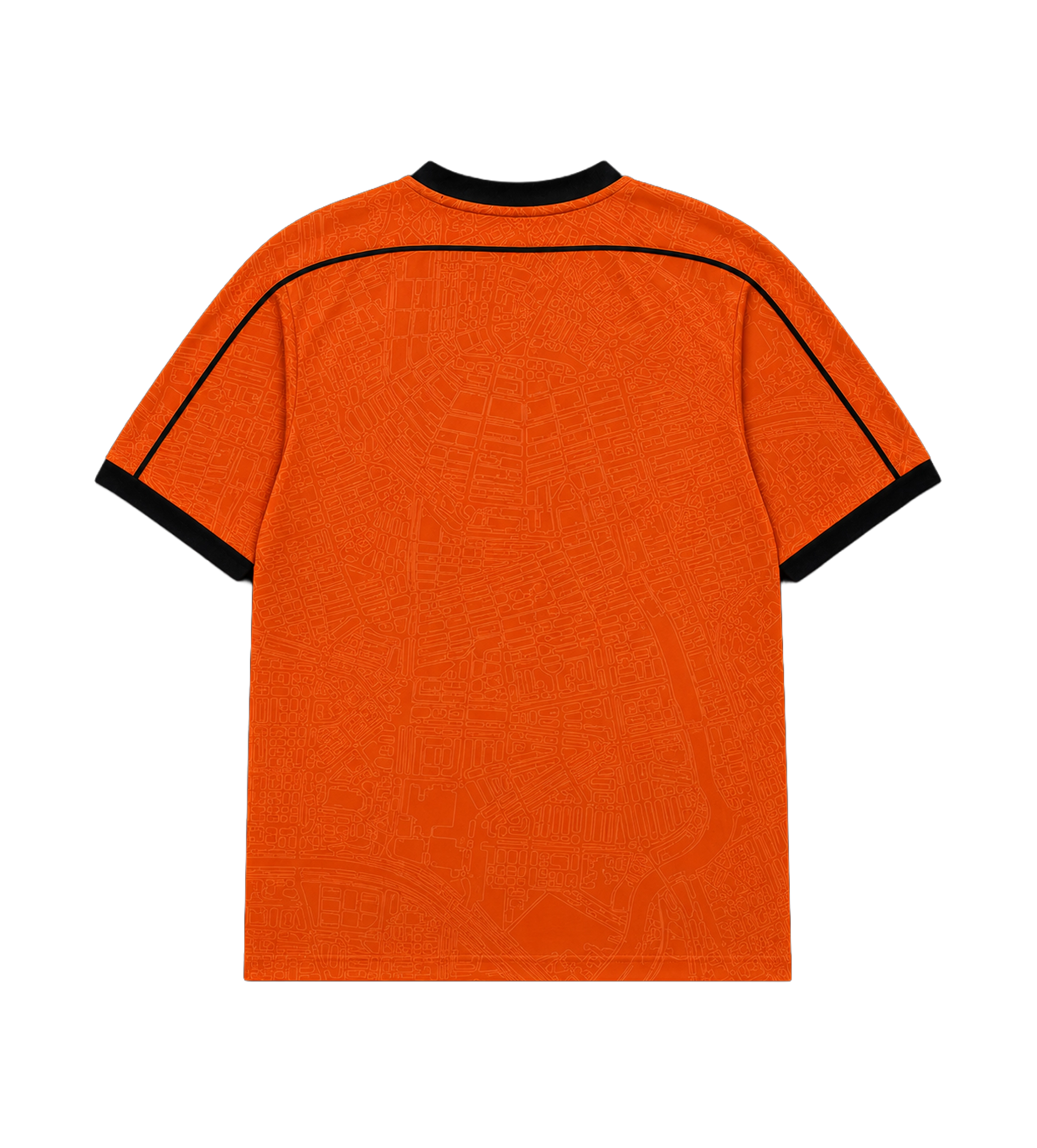 Map Football T-shirt in Orange