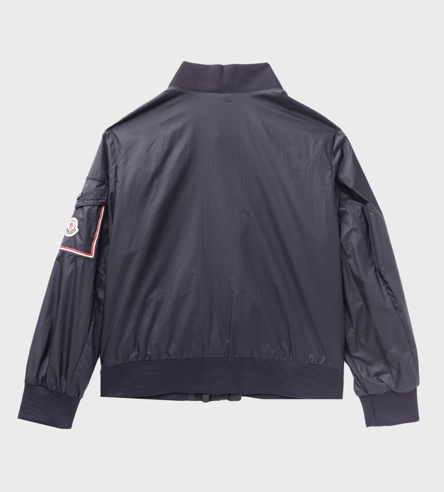 Logo-Patch Jacket Blue