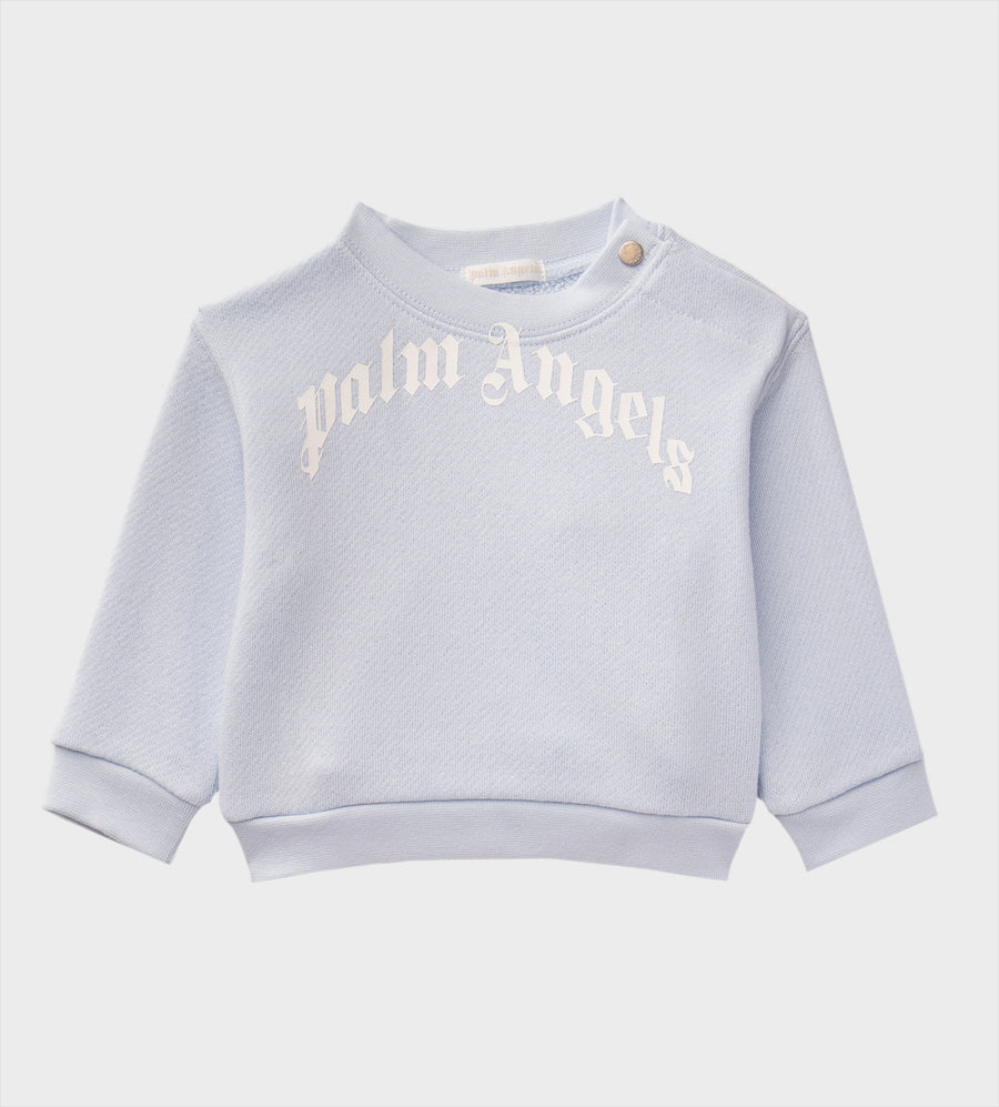 Logo Cotton Sweatshirt Blue