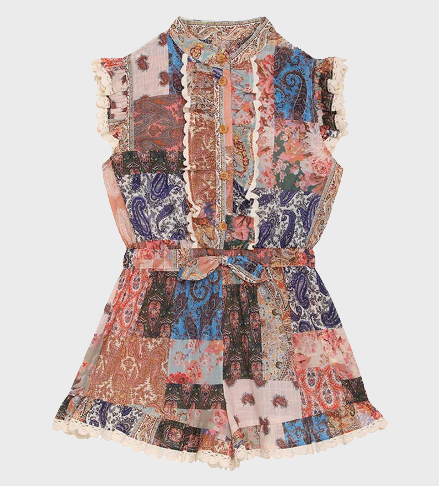 Print Paisley Playsuit Multi