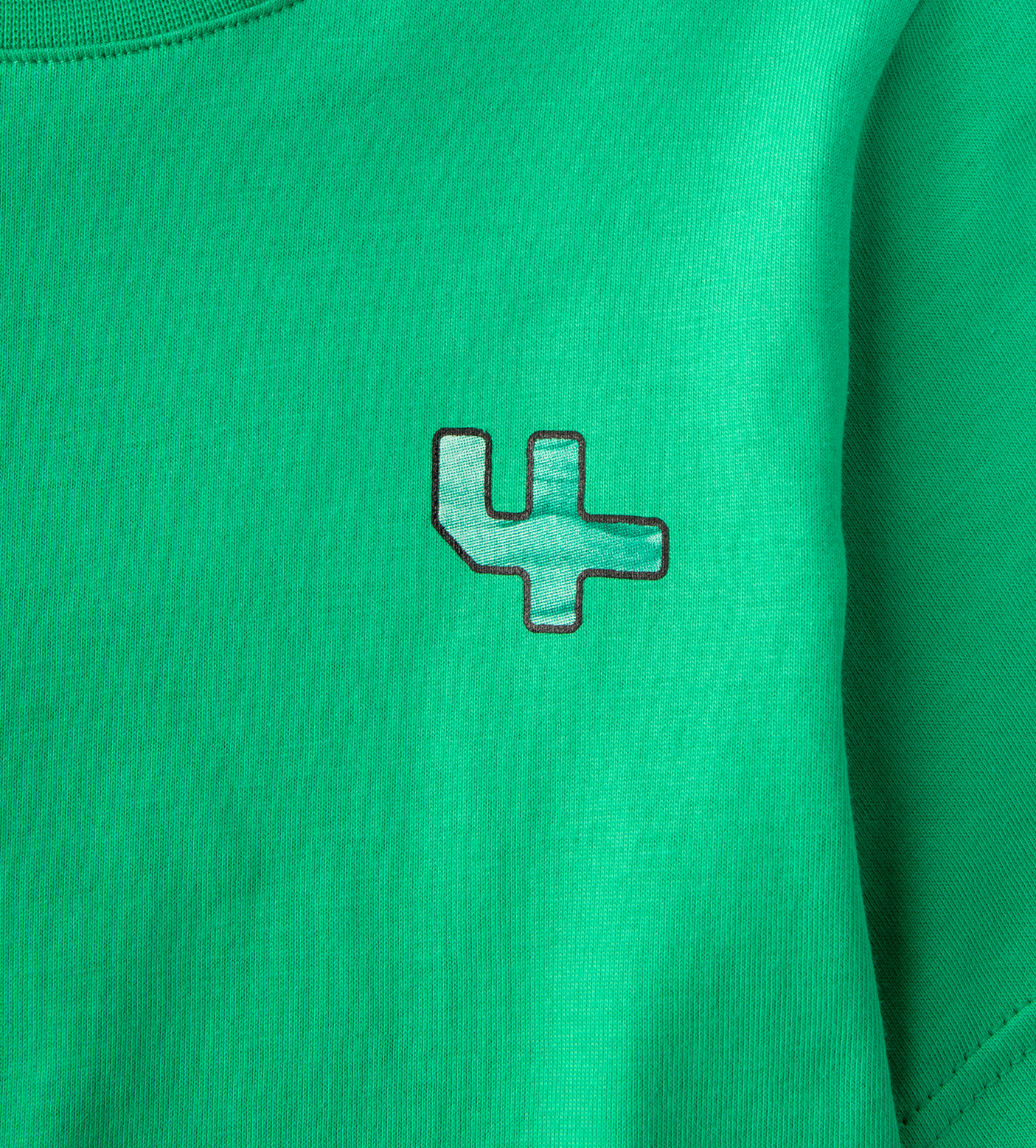 Outline Logo T-shirt Bright Green