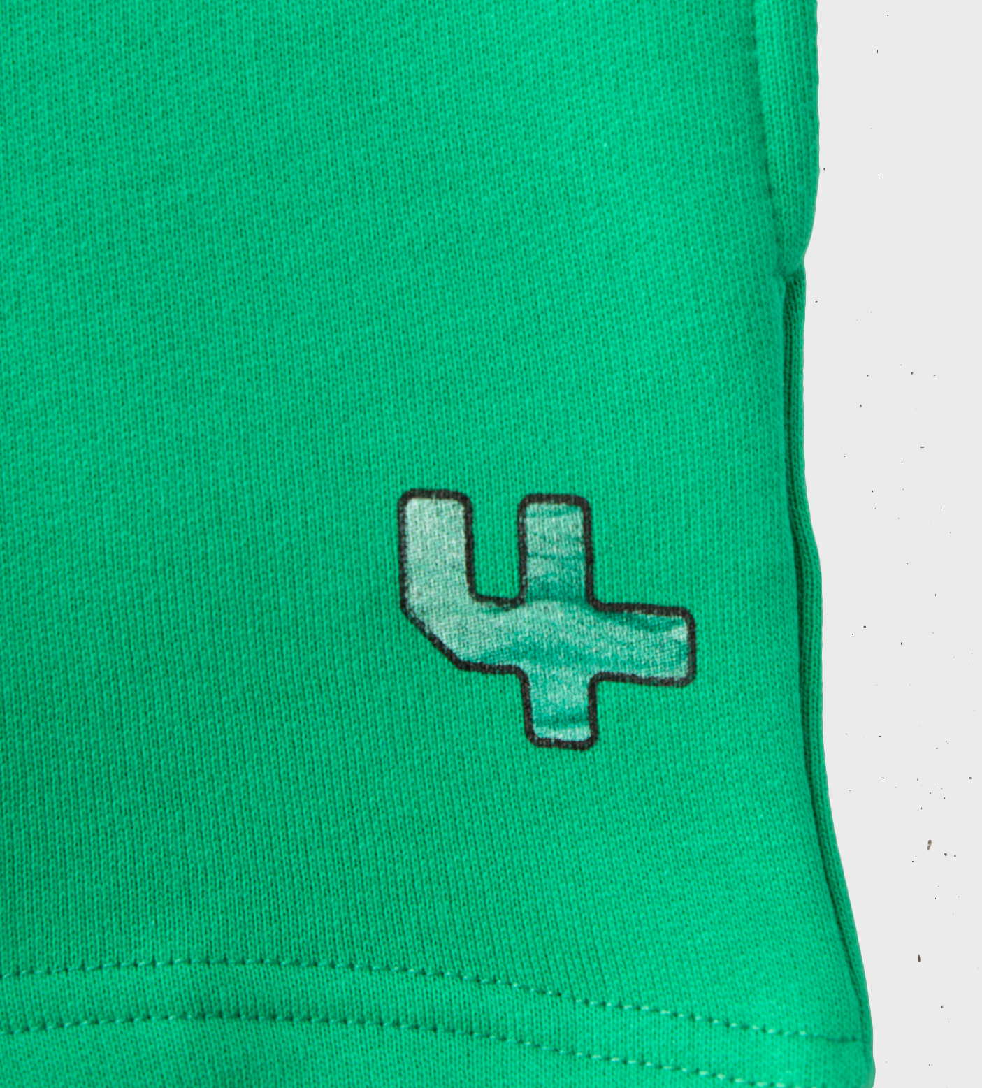 Outline Logo Shorts Bright Green