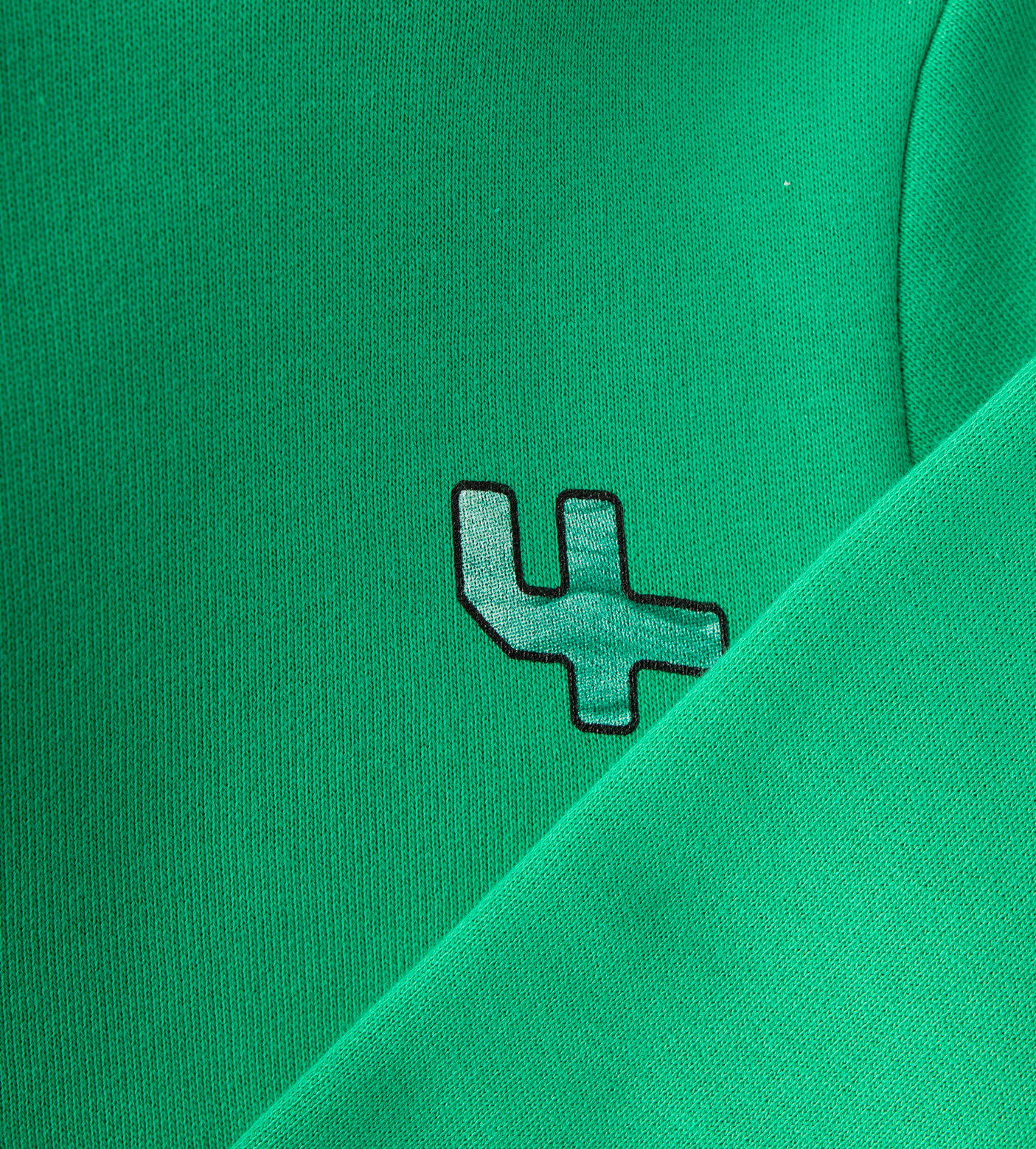 Outline Logo Hoodie Bright Green