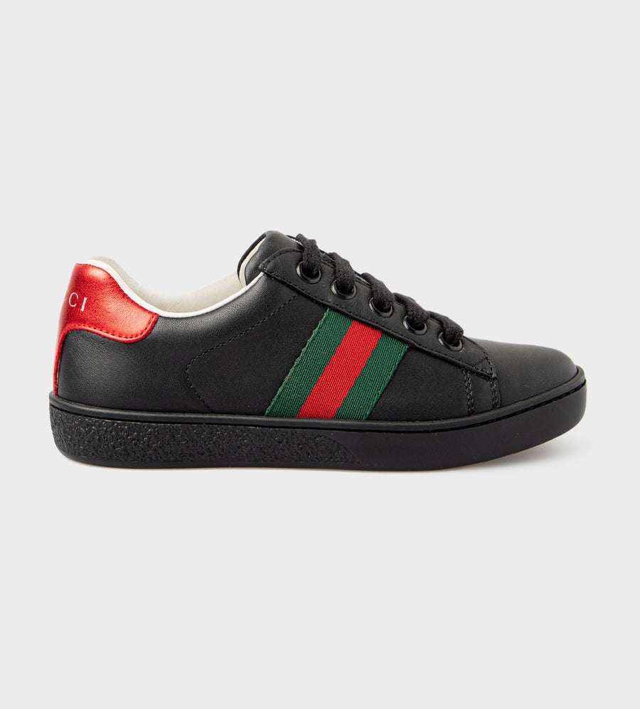 Ace Leather Sneaker Black
